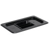 Vogue Black Polycarbonate Lid - 1/4