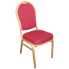 Bolero Banqueting Chair Arched Back Gold Frame Red Speckle Cloth (Pack 4)