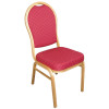 Bolero Banqueting Chair Arched Back Gold Frame Red Speckle Cloth (Pack 4)