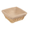 Wicker Basket with Removable Cloth Square - 100x230x230mm