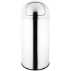 Bolero Waste Bin with Liner St/St - 40Ltr 34x74cm