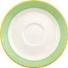SAUCER /STEELITE/ RIO GREEN SLIMLINE - 6" - PER BOX OF 36 - 0218