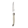 Steelite Laguiole White Handle Steak Knife Serrated 1.2mm Blade(Box 12)(Direct)