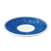 New Horizons Coloured Border Blue Cappuccino Saucer 6.5" (Box 24) (Direct)