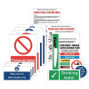 Food Preparation Sign Pack (15 Notices) (Self-Adhesive)