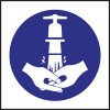 Wash Hands Symbol Sign (Self-Adhesive)