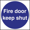 Fire Door Keep Shut - 100x100mm (Self-Adhesive)
