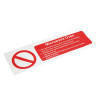 Microwave Oven Safety Sign - 100x300mm (Self Adhesive)