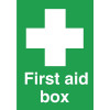 First Aid Box Sign - 200x150mm (Self-Adhesive)