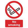 No Smoking Sign With Symbol - 200x150mm (Rigid)