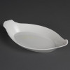 DISH / OLYMPIA - WHITEWARE OVAL EARED DISH - 56x 320X 177mm(13APPROX)" - BOX OF 6 - W423