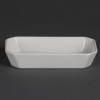 DISH / OLYMPIA - Whiteware Oblong Hors d'Oeuvre Dish -37X185x96mm( 7" X 3"approx) - PER BOX OF 6 - W425