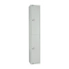300mm Deep Locker 2 Door Camlock Mid Grey - 1800x300x300mm (Direct)
