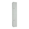 300mm Deep Locker 2 Door (Electronic Lock) Mid Grey with Sloping Top (Direct)