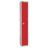 300mm Deep Locker 1 Door Padlock Red with Sloping Top (Direct)