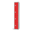 300mm Deep Locker 4 Door Combi Lock) Red - 1800x300x300mm (Direct)
