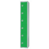 300mm Deep Locker 6 Door Combi Lock) Green - 1800x300x300mm (Direct)