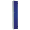 450mm Deep Locker 1 Door Padlock Blue with Sloping Top (Direct)