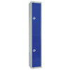 450mm Deep Locker 2 Door (Coin Return) Blue with Sloping Top (Direct)