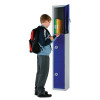 450mm Deep Locker 3 Door (Electronic Lock) Blue with Sloping Top (Direct)