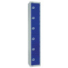 450mm Deep Locker 6 Door Padlock Blue - 1800x450x300mm (Direct)
