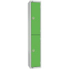 450mm Deep Locker 2 Door Combi Lock) Green - 1800x450x300mm (Direct)