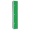 450mm Deep Locker 3 Door Padlock Green - 1800x450x300mm (Direct)
