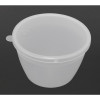 Pudding Basin Polyprop inc Lid - 1/2pint 102mm dia (Pack 12)
